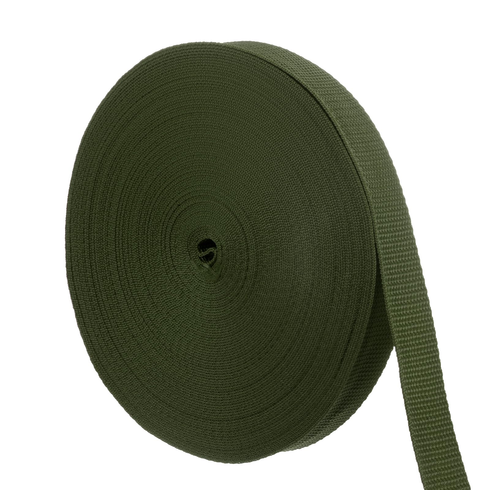 M METERXITY Tree Tie Strap-1 Roll 66 Feet x 1 Inch Garden Staking Straps,Plant Supports Tree Tie Staking,Tree Support Straps Apply to Outdoor/Garden/Plant/Staking/Guying(Army Green)