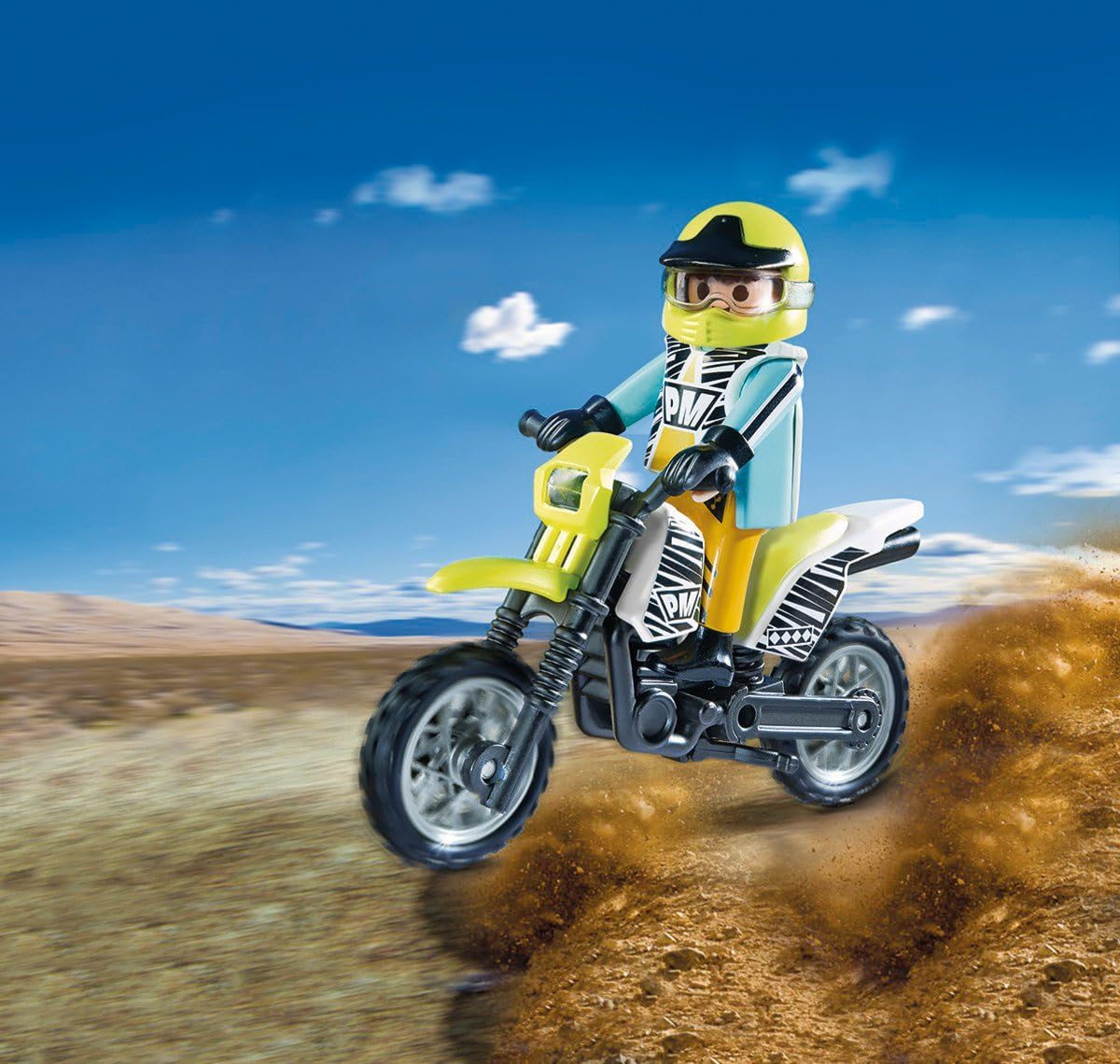 playmobil motocross bike