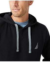 Nautica Men's J-Class Logo Fleece Hoodie, True