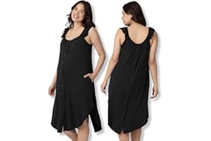 Kindred Bravely Ruffle Strap Labor and Delivery Gown | 3 in 1 Labor, Delivery, Nursing Gown for Hospital
