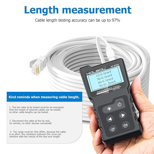 Poe Length NF-8209 Network Cable Tester - POE, TDR Length Measurement & Cable ...
