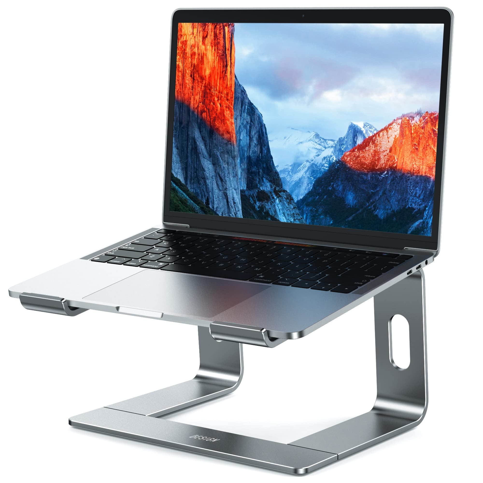 soporte de aluminio para laptop hp dell Besign Ls03 gris