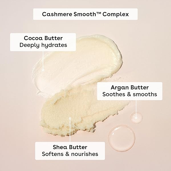 EOS CASHMERE SKIN COLLECTION POST-SHAVE SMOOTH BODY CREAM- VANILLA CASHMERE, 72-HOUR HYDRATION, NOURISHING, BODY CARE, SHEA BUTTER, 7 FL OZ