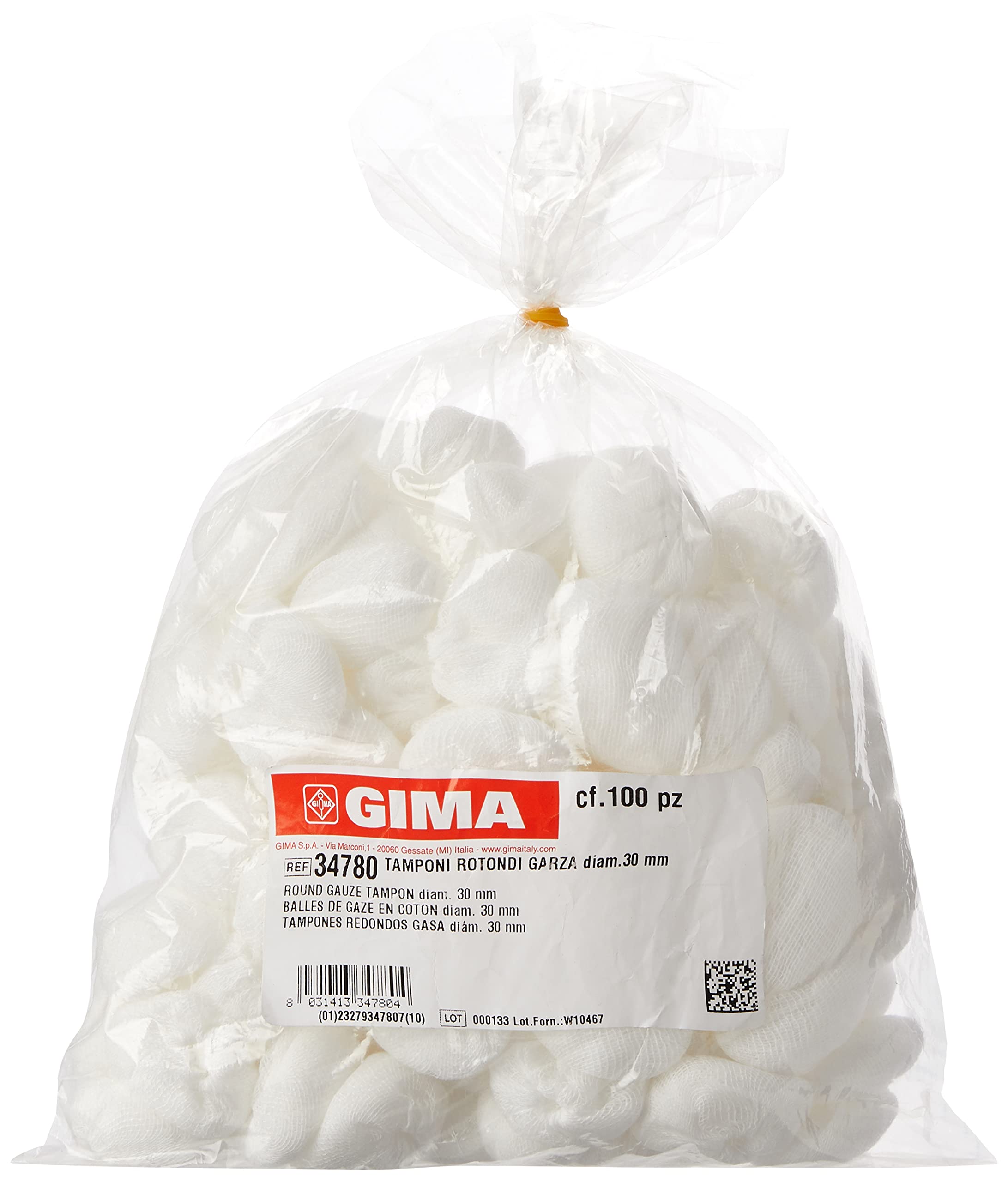 Gima 3478 Gauze Round 3 mm Diameter Pack of 1