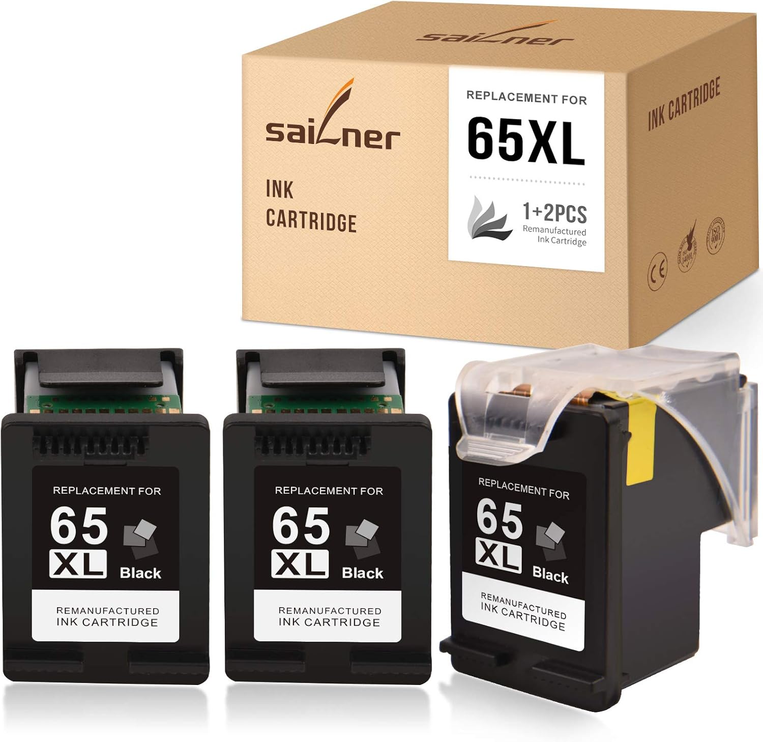 SAILNER Remanufactured Ink Cartridge Replacement for HP