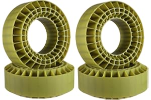 NXUEBDU RC Tire Foam Inserts, Silicone Rubber, Fit 114-120mm (4.75" OD) 1.9" Wheel Tires for 1/10 RC Crawler (Green)