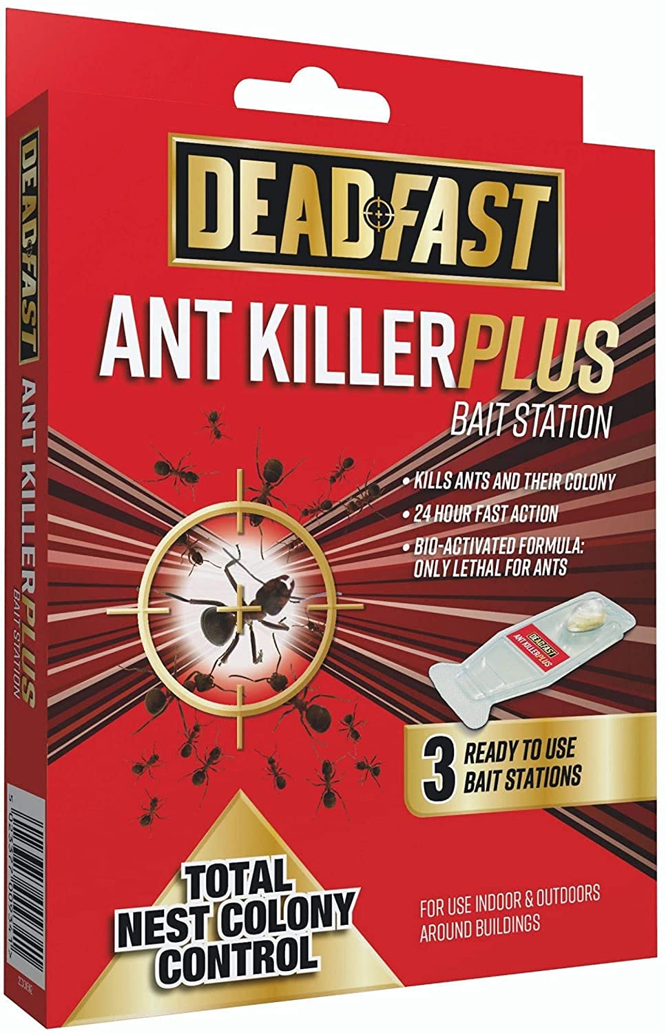 Deadfast 2 x Ant Killer Plus Bait Station 3 x 4g, Natural