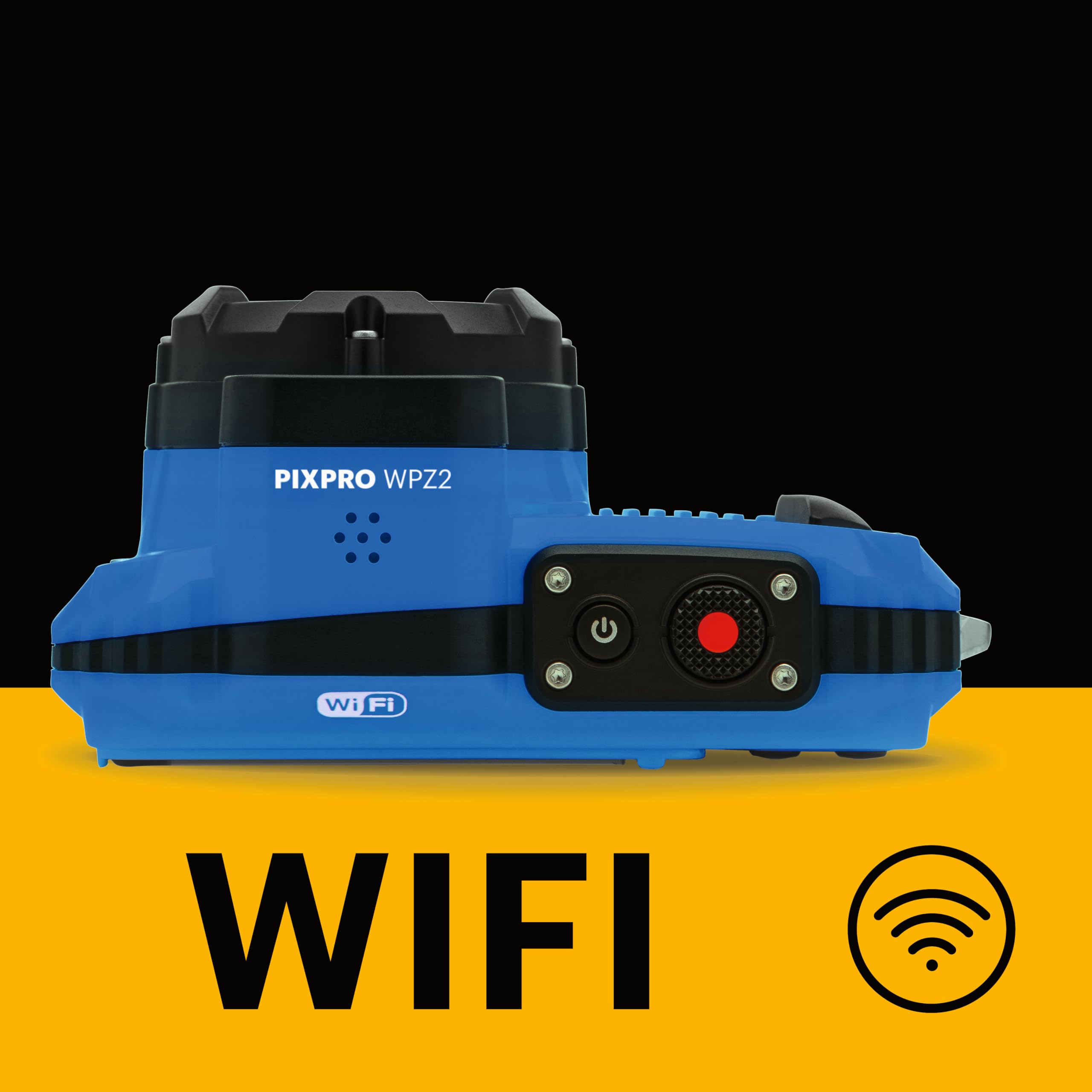 KODAK PIXPRO WPZ2 Rugged Waterproof Shockproof Dustproof WiFi Digital Camera 16MP 4X Optical Zoom 1080P Full HD Video Vlogging Camera 2.7