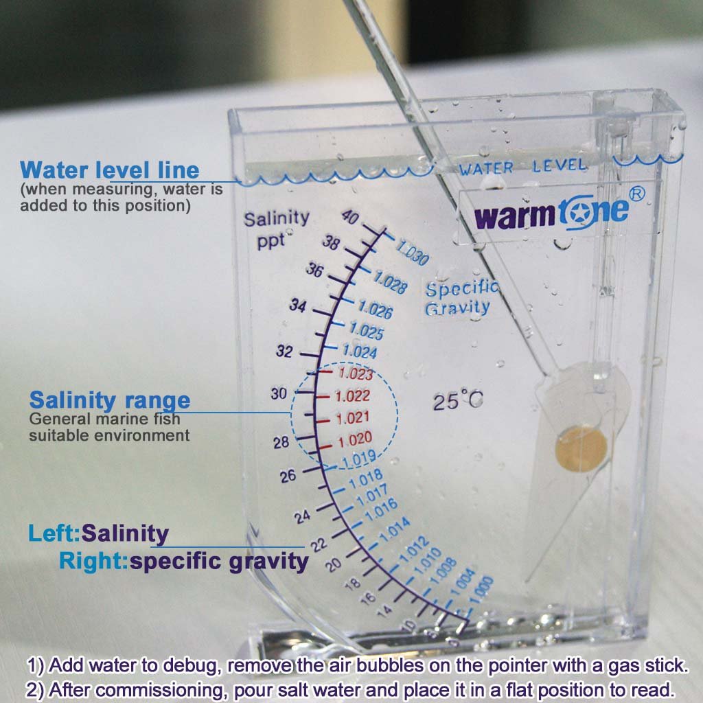 Boxtech Aquarium Marine Test Sea Saltwater Hydrometer Reef Ocean