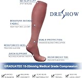 DRESHOW Compression Socks 3/7 Pairs Men Women Athletic Running Travel view 6