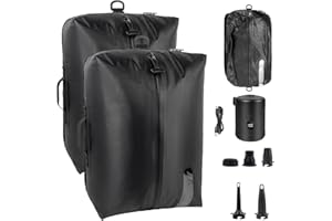 2-Pack Vacuum Bags for Travel with Electric Air Pump - Reusable IP67 Waterproof Space Saver Compression Bags for Backpack, Su