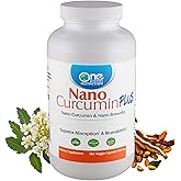 One Planet Nutrition Nano Curcumin Plus 500 mg Veggie Capsules (120 Servings), Nano Curcumin with Boswellia for High Absorption, Supports Joint & Immune Health, Non-GMO, Vegan, Gluten-Free