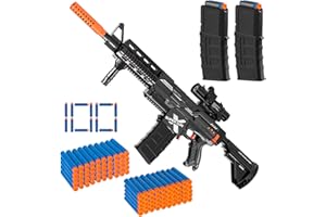 ABIFNY Toy Gun for nerf Guns Dart, Foam Blasters Guns Electric Sniper Toy Guns Soft Bullets Soft Bullets for Boys with 100 Toy Sniper Darts for Kids Years Old