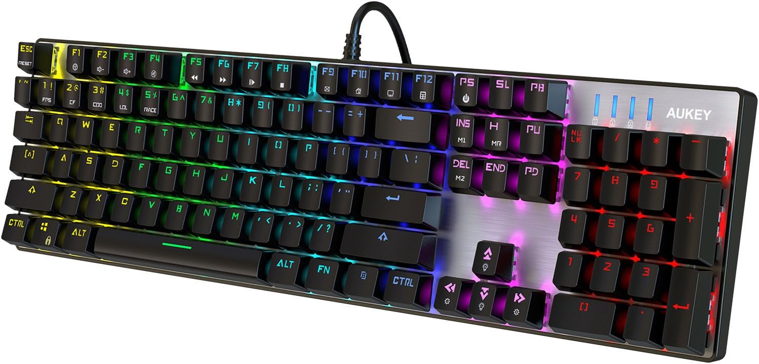AUKEY KM-G3 104 Tastiera Meccanica (Nero)