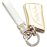 0BT59 Keychain for Lexus Key Fob Cover TPU Smart Key Case Protector Fit for 2018-2025 ES250 ES350 UX200 NX300h RX350 RX450h GX460 TX550 LX600 LS500 LC500h Accessories