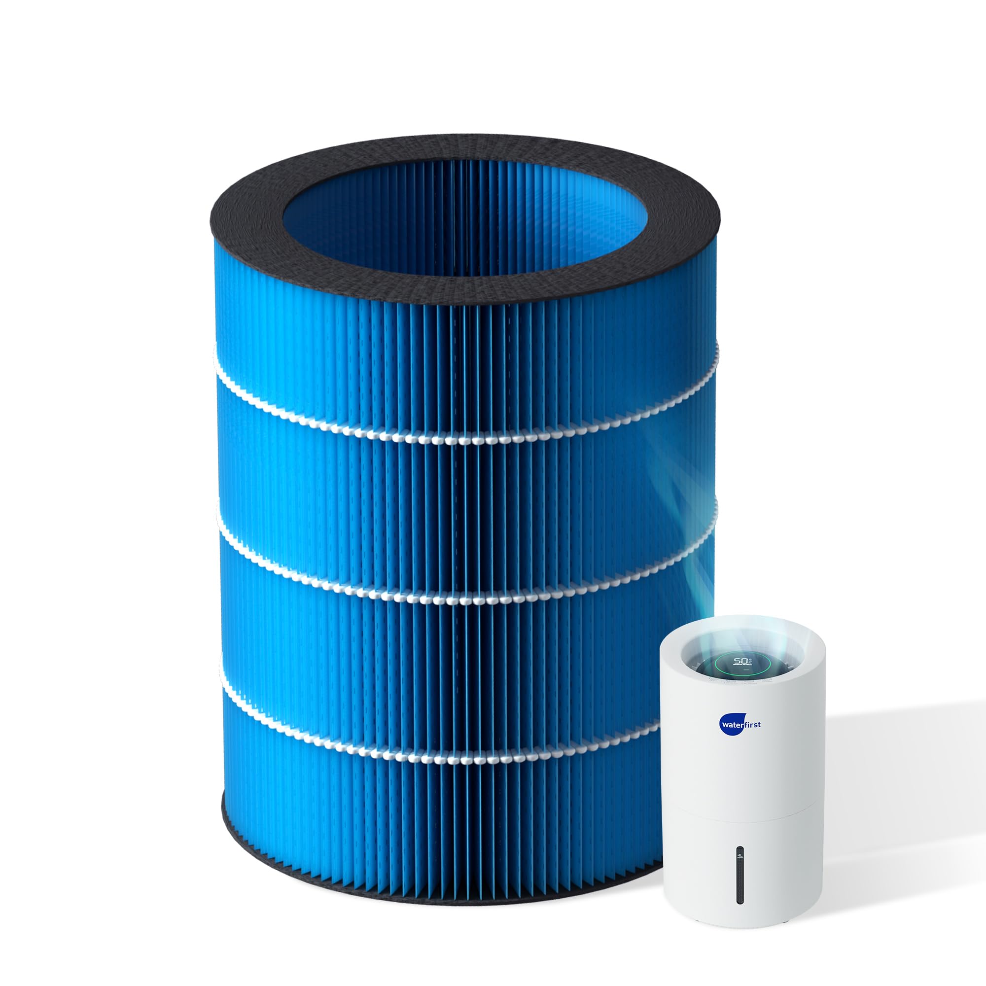 Photo 1 of WaterFirst Polymer Fiber Filter for MistFree Humidifier Replacement Filter, High-Efficiency Filter Dust, Large Particles, 1 Pack, Blue