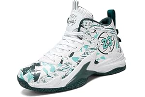 Hewcey Kids Basketball Shoes High Top Youth Fashion Sneakers Girls Casual Sports Basketball Shoes Breathable Comfortable Boys Sneakers for Big Kids