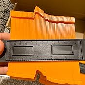 CTRICALVER Calibro Contorno Con Serratura - Duplicatore Di Forme Irregolari Per Pavimenti E Piastrelle (Arancia) - Foto 8