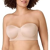 Playtex Womens Strapless Bra, Plus-Size Bras Available, Convertible Straps, Moisture-Wicking, 4801