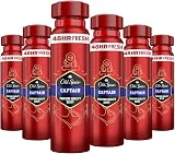 Old Spice Captain Deodorant Body Spray Men 150 ml 48H Fresh 0% Aluminium