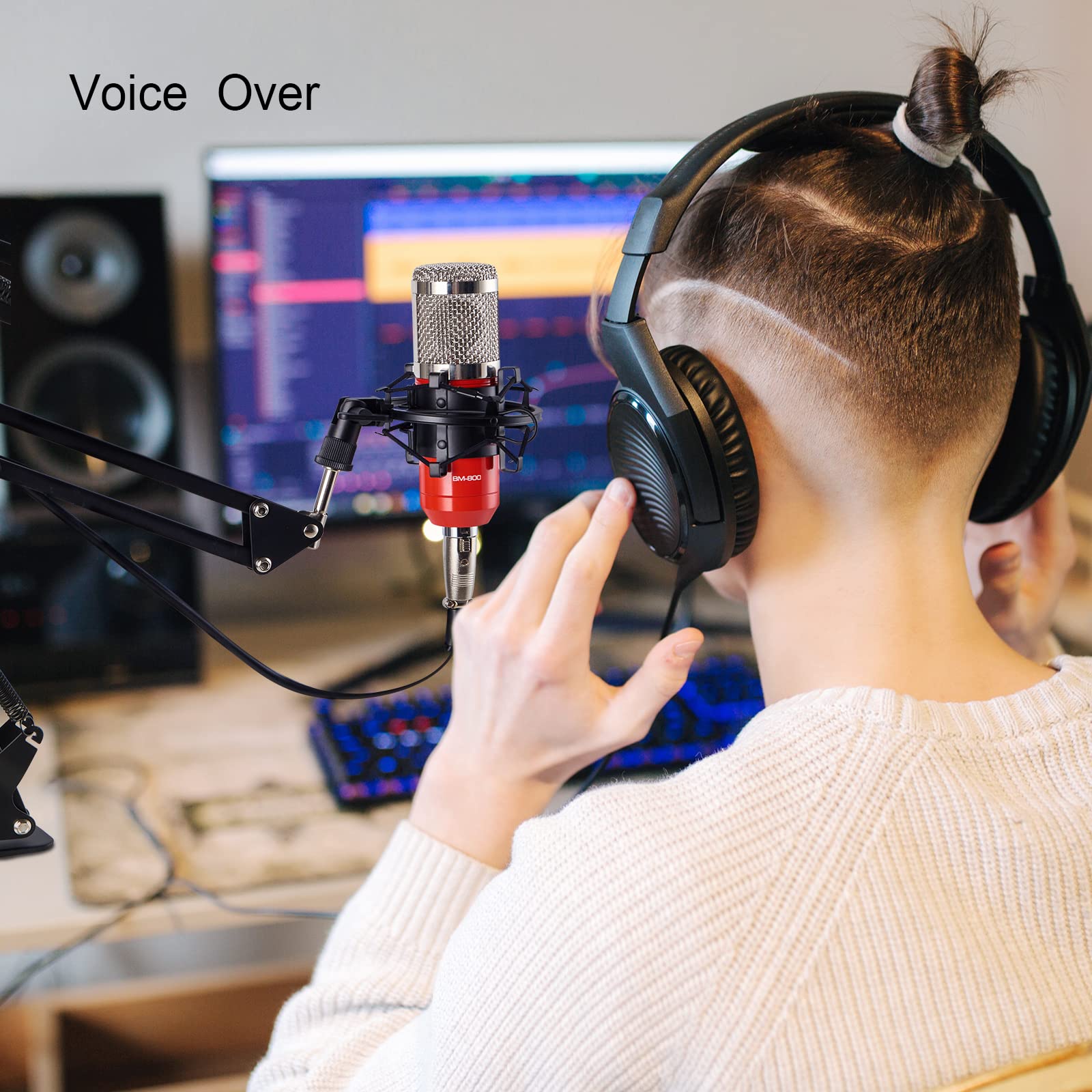 ZINGYOU Condenser Microphone Bundle, BM800 PC Microphone Professional