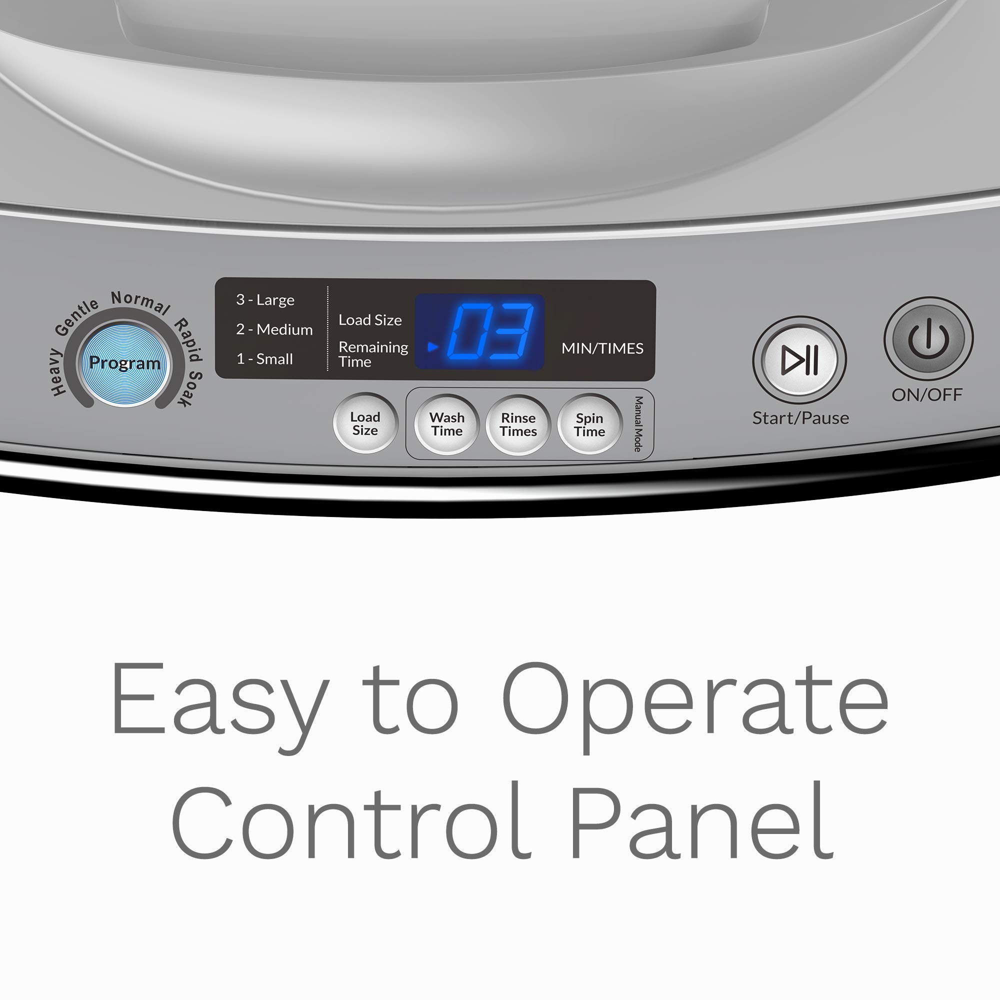 hOmeLabs Portable Washing Machine 6 Pound Load Capacity, 0.9 Cubic