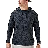 Burlebo Men’s Performance Hoodie – Lightweight Long Sleeve Pullover, Athletic Fit, Moisture-Wicking, Sun Protection