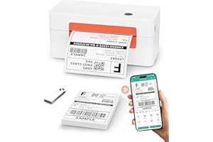 LFPERT Bluetooth Thermal Label Printer, Wireless 4x6 Shipping Label Printer for Small Business & Shipping Package Compatible with Android, iOS, Windows & Mac, Used for Amazon, Ebay, Shopify, USPS Etc