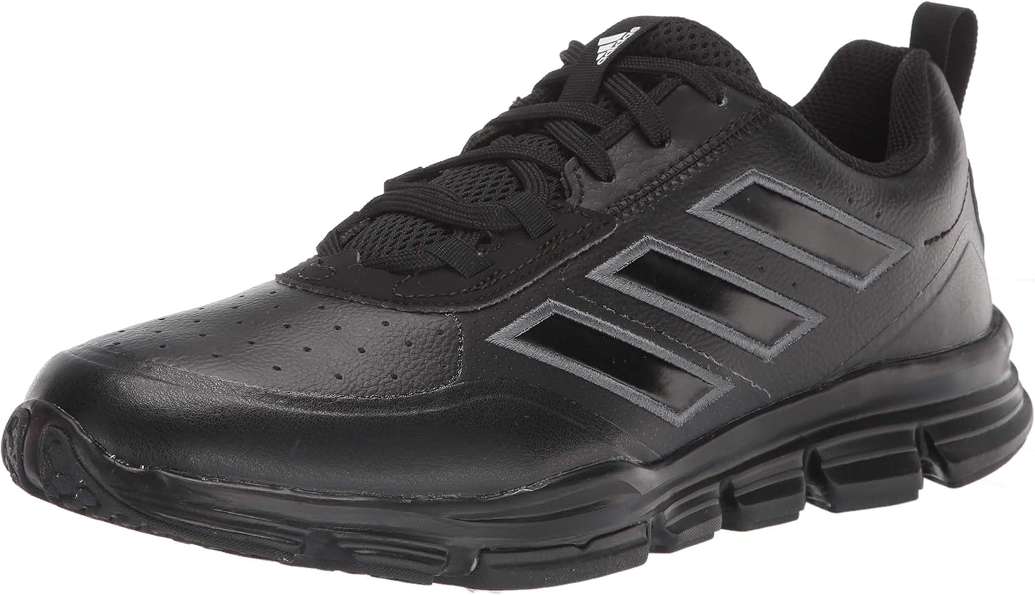 Adidas Men's Fv9060 Baseball Shoe, Black/Black/Team Onix, Numeric_10