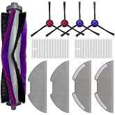 Taisouw Replacement Parts Kit for Eureka E10s/E20 Plus Robot Vacuum Cleaner,1 Main Roller Brushes, 4 Side Brushes, 2 HEPA Fil