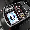 HGWEI Center Console Tray Organizer Compatible with Kia Seltos 2020 2021 2022 2023 2024 2025 Accessories, Armrest Insert Container ABS Secondary Storage Box, Red