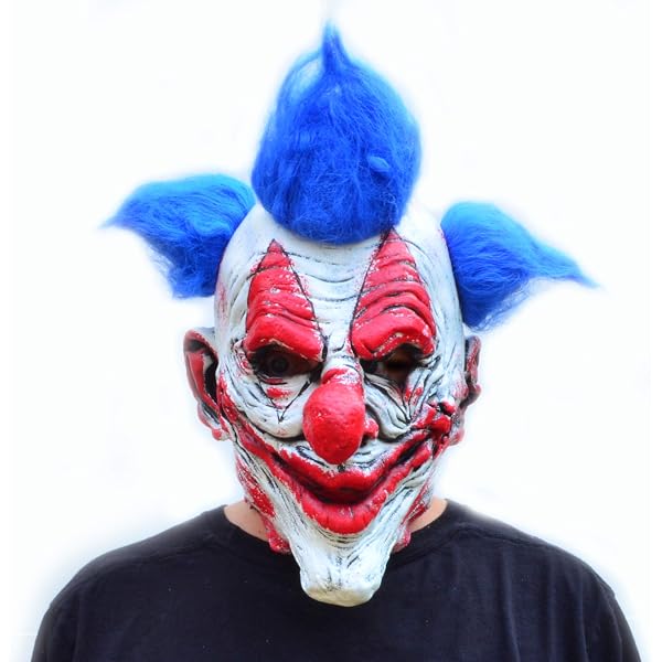 Pennywise IT Scary Clown Full Head Mask – Evil Eye Horror Halloween Cosplay Costume