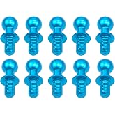10Pack ShareGoo Metal M3 Ball Head Screw Tie Rod Bolts Shock Absorbers Ball Mounts Compatible with Tamiya TT01 TT02 Sakura D5 1/10 RC Car