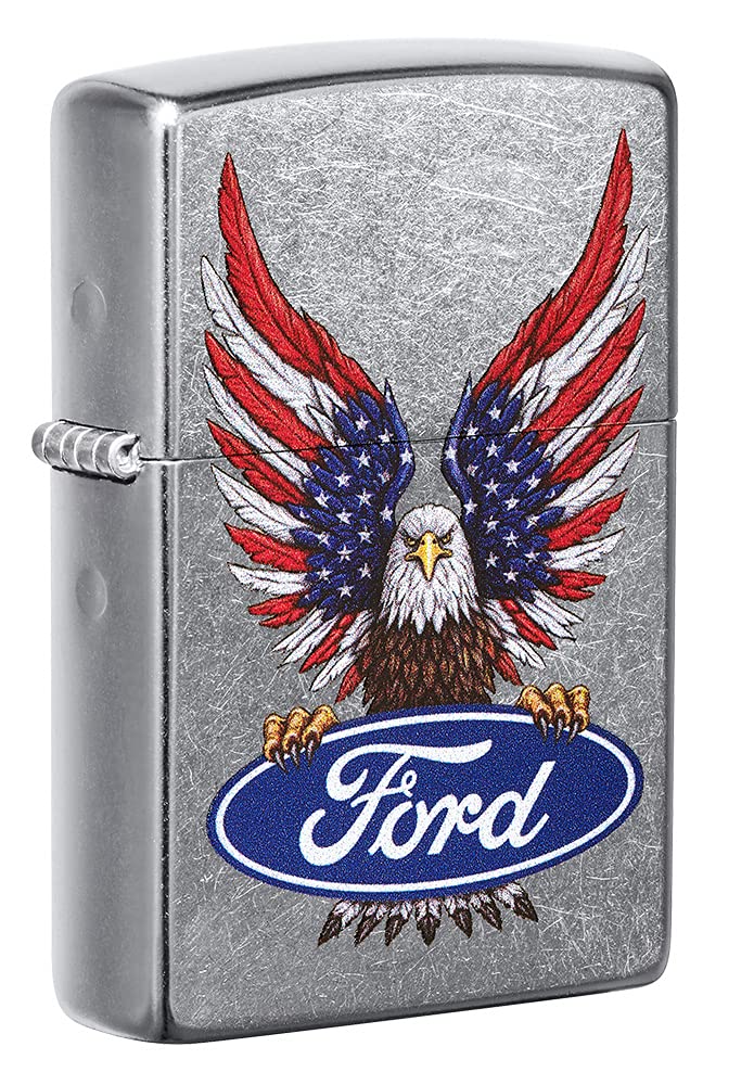 Zippo Lighter, Metal, Street Chrome, One Size
