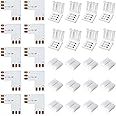 JACKYLED 30 Pcs 3-Pin LED Connectors, 10mm L Shape LED Strip Connectors Unwired Solderless Gapless Adapter Connectors Terminal Extension 12V 72W for WS2811 WS2812B SK6812 LED Strip -10 Packs