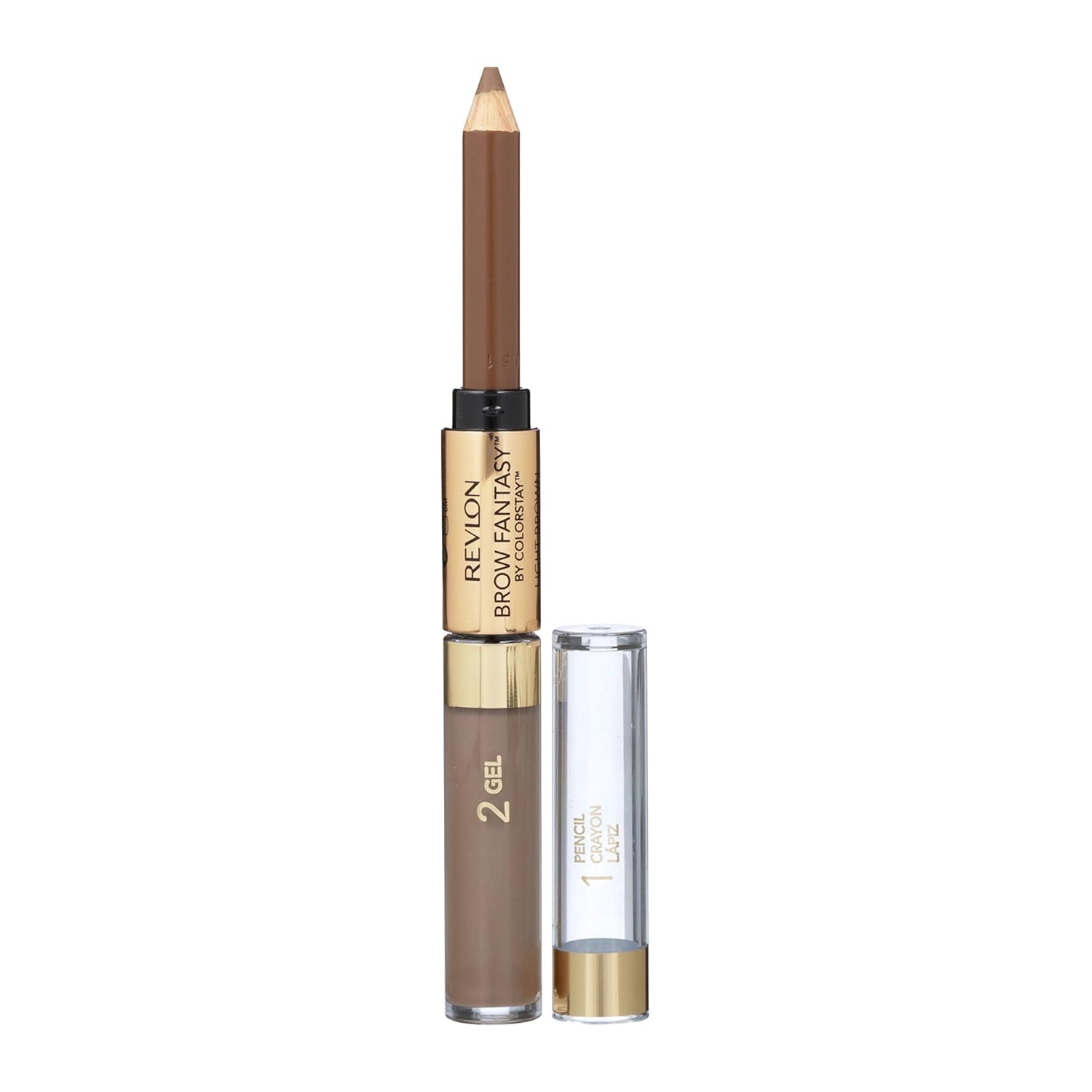 Revlon Fantasy Pencil and Gel Light Brown Dual Sided Eyebrow Cosmetic