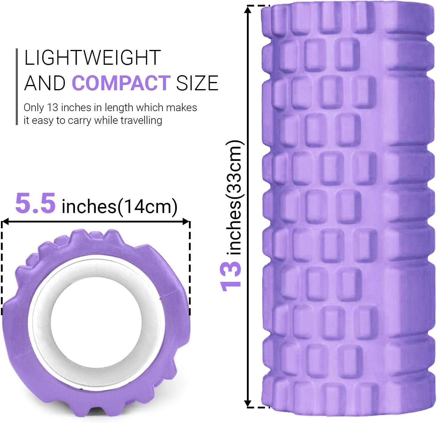 ROMIX Foam Roller for Deep Tissue Muscle Massage to Release Legs and Back pain - Image 4