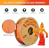 ERYONE Matte PLA Filament 1.75mm 1kg Gradient Maple Leaf Red Yellow view 5