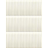 Treela 72 Pcs Flameless LED Taper Candles Battery Operated Candles Bulk 11 Inch Flickering Fake Candlesticks with Warm Light for Valentines Day Church Wedding Party Battery Not Included(Classic,Ivory)