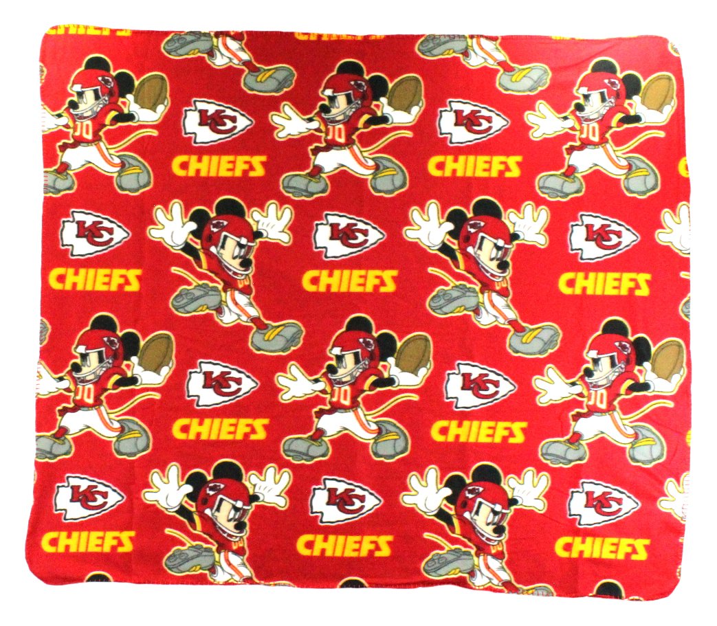The Northwest Company NFL Mickey Mouse Character Fleece Throw 50 x 60 inches