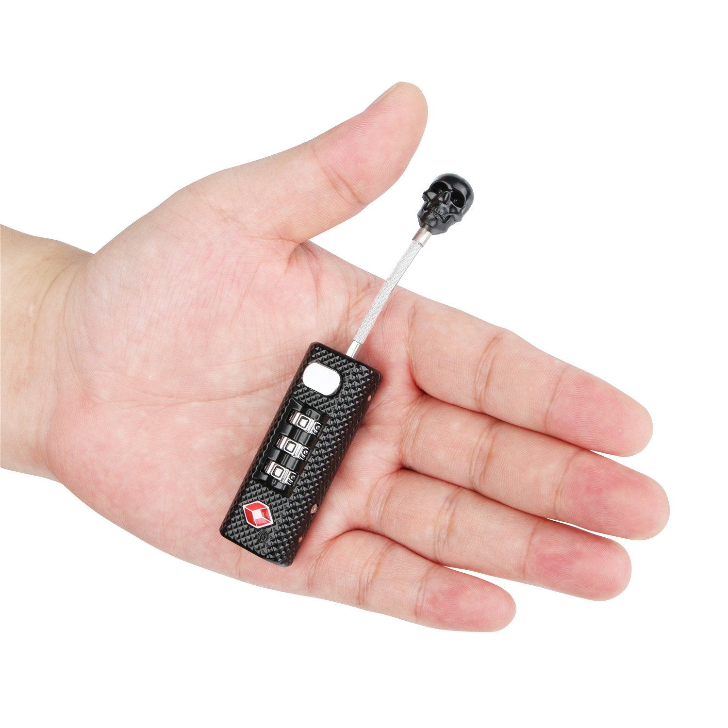 TSA Luggage Lock 2 Pack - Mini Travel Lock - 3 Digit Combination - TSA Approved for Suitcase, Backpack, GYM Lockers, Cabinets, Toolbox and More