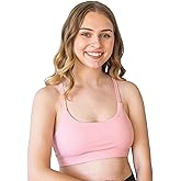 Apricotton High Impact Sports Bra | Pink Sports Bra Designed For Pre-Teen Girls | Breathable Fabric, Adjustable Straps & Cups