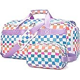 Sports Gym Bag for Men Women, Large Travel Duffle Bag with Shoe Compartment and Wet Pocket, Lightweight Weekender Overnight Bag Fitness Workout Bags for Sports, Gym, Travel