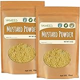 Yamees Mustard Powder - 2 Bags - 28 Oz (14 Oz Each) – BULK Ground Mustard – Mustard Seed Powder - Dry Yellow Mustard - BULK S