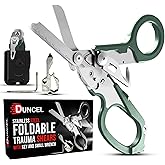 Pro 6-in-1 Multifunctional Trauma Shears Foldable - Stainless Steel Medical Scissors for Nurses - Raptor Trauma Shears with G