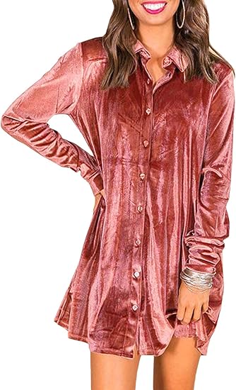 velvet drape button mini dress