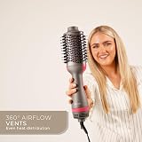 Bauer Professional 3-in-1 Hot Air Blow Dry Brush Ionic Detangler 1200W view 3
