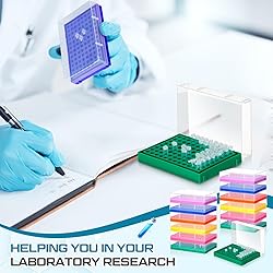 Kingdder 12 Pcs PCR Tube Rack for 0.2ml Micro-Tubes