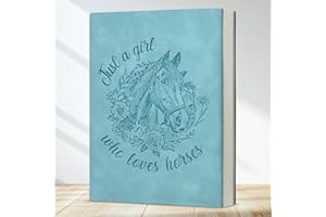 Horse Gifts Notebook, Just A Girl Who Loves Horses Journal, Cowgirl Western Gifts for Women, Birthday Christmas Gift for Hors