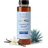 Tuturu Vanilla Bean Clean Simple Syrup for Coffee &amp; Cocktails, 13.5 oz | Sweetened with organic agave nectar, infused with real vanilla bean, great for coffee, cocktails, and matcha.